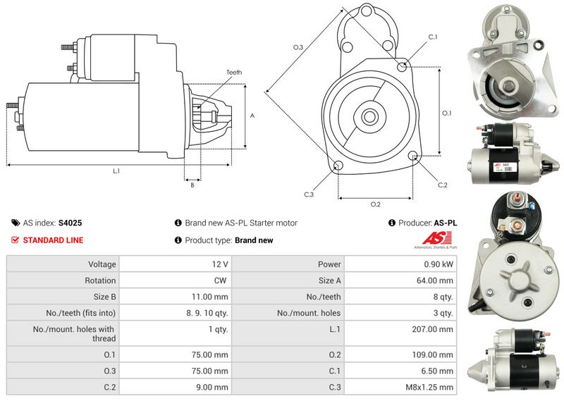 AS-PL S4025 Starter