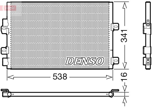 DENSO kondenzátor, klíma DCN23028