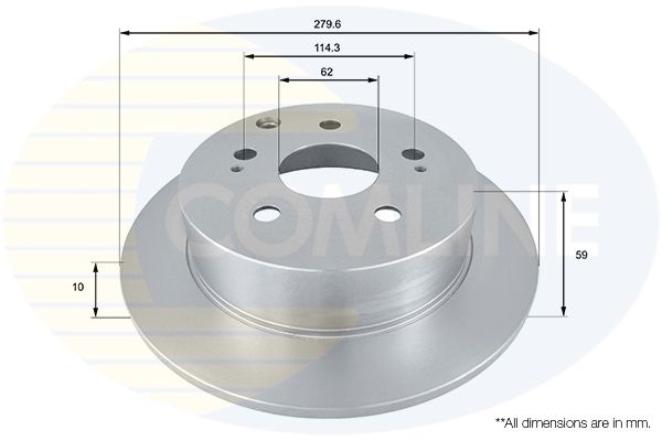 Comline Brake Disc ADC01168