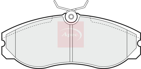 APEC Brake Pad Set, disc brake PAD806