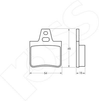 1-GNC R-455 - Brake Pad Set, disc brake