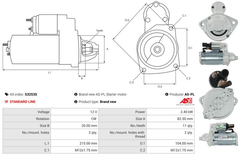 AS-PL S3253S Starter
