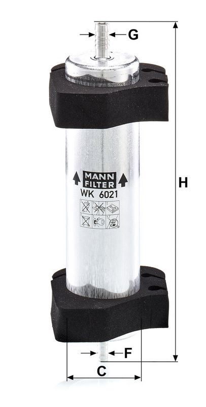 Kütusefilter, MANN-FILTER WK 6021