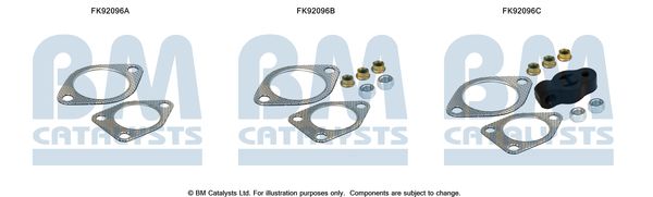 BM CATALYSTS szerelőkészlet, katalizátor FK92096