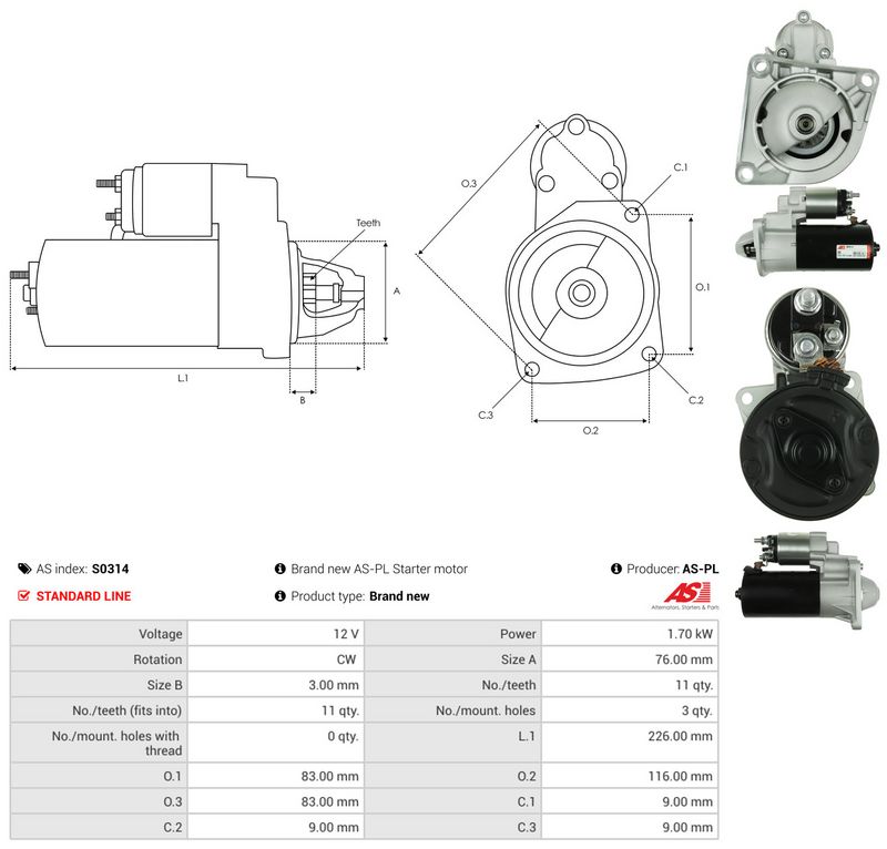 Starter, AS-PL S0314