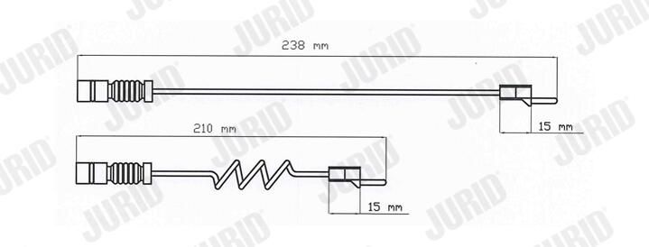 Výstražný kontakt, opotřebení obložení FAI103