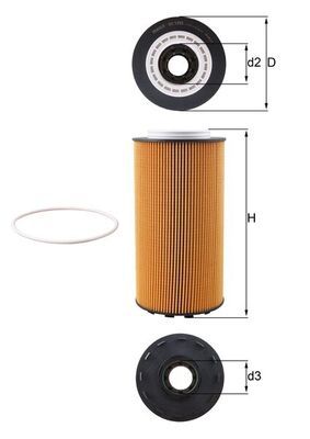 Product Image - Oliefilter - OX1293D - KNECHT