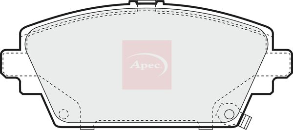 APEC Brake Pad Set, disc brake PAD1043