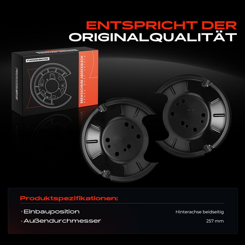 Frankberg 5481FB0032622 Splash Guard, brake disc