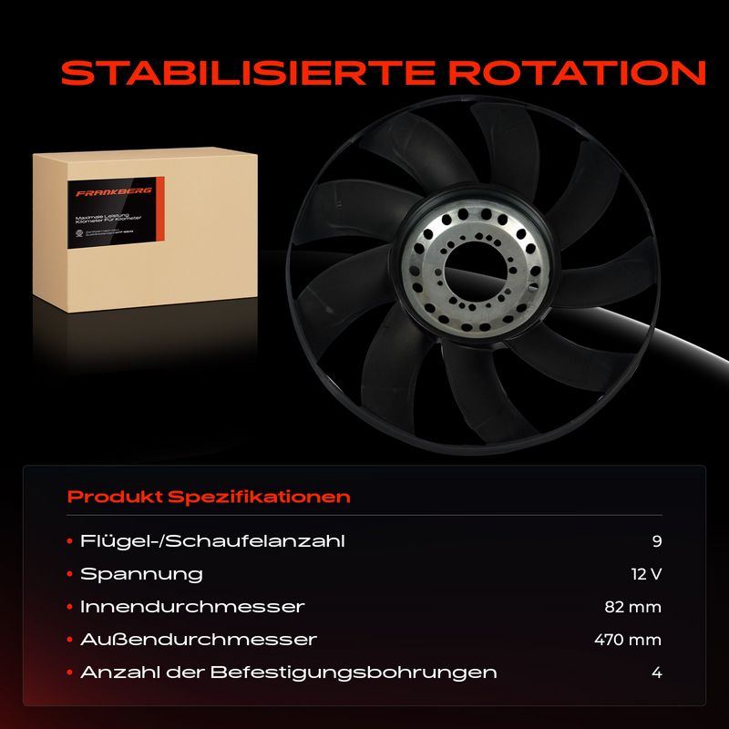 Frankberg 5481FB0012395 Fan Wheel, engine cooling