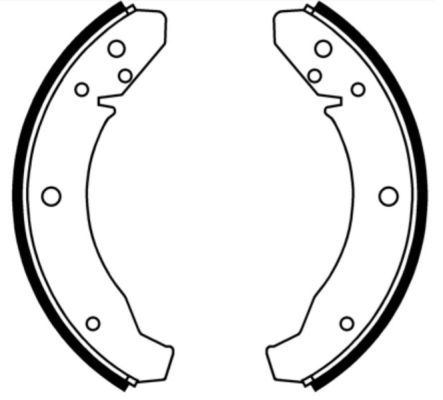 ABE C0W024ABE Brake Shoe Set