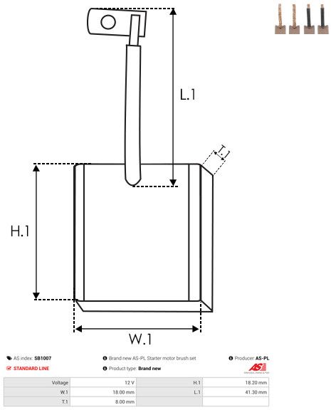 Süsinikuhari, starter, AS-PL SB1007