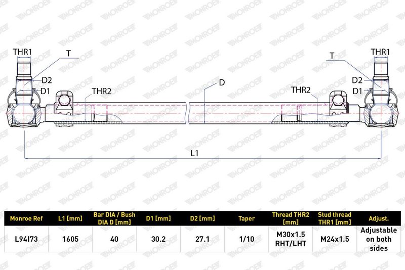 Příčné táhlo řízení L94I73