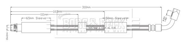 BORG & BECK fékcső BBH8911