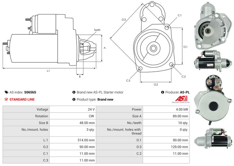 AS-PL S0656S Starter