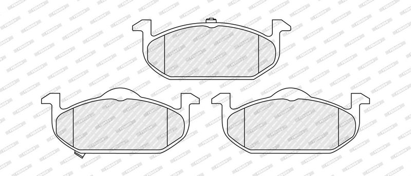 Remblokken set Voor , past: MG MG 3 1.5 07.16-