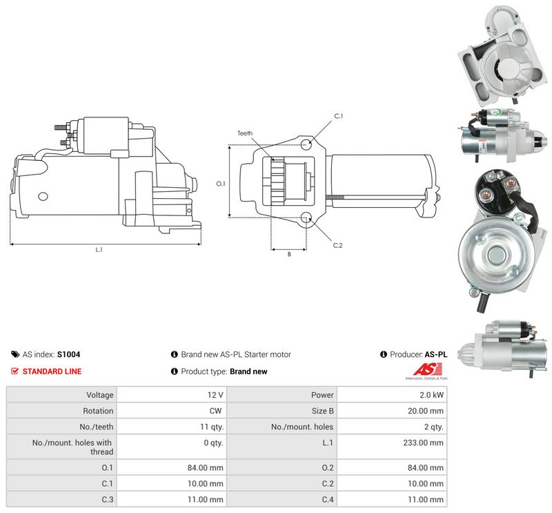 Starter, AS-PL S1004