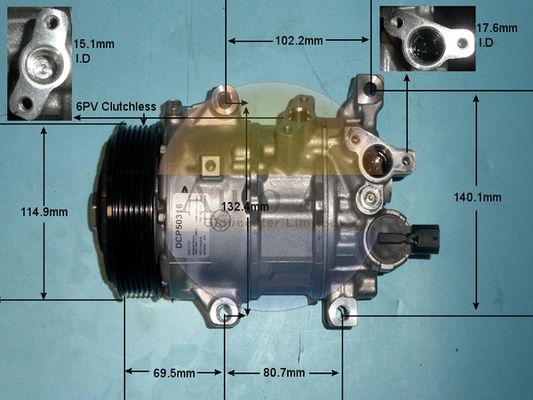 Auto Air Gloucester Compressor, air conditioning 14-4906