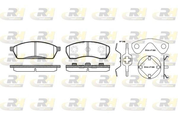 ROADHOUSE 2488.00 - Brake Pad Set, disc brake