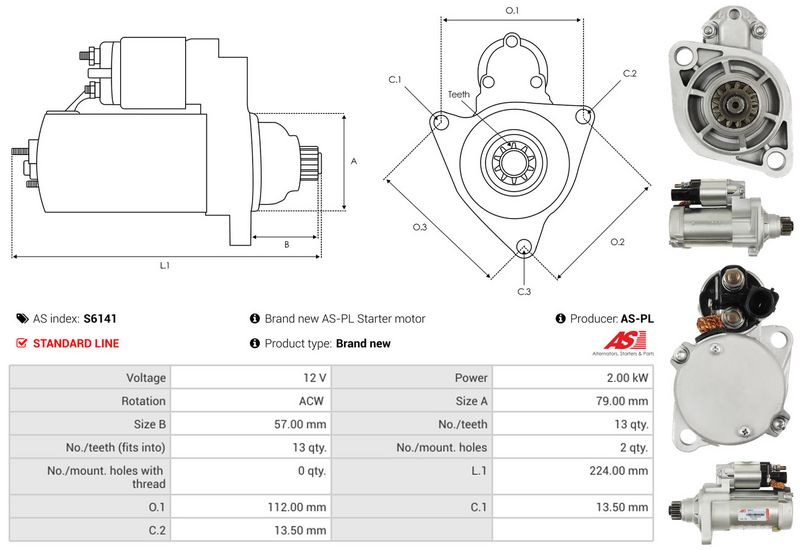AS-PL S6141 Starter