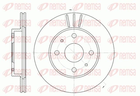 REMSA 6954.10 Гальмівний диск