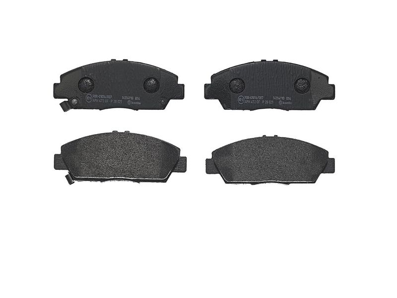 Piduriklotsi komplekt, ketaspidur, BREMBO P 28 021