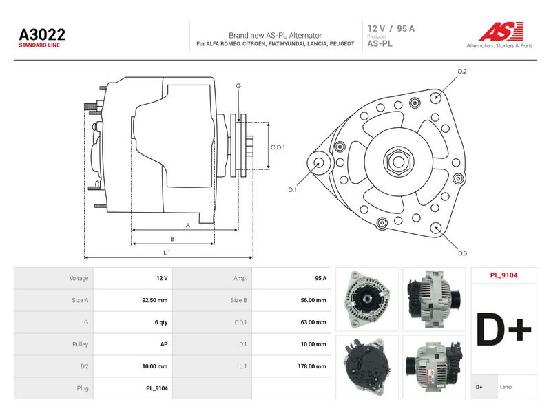 Prekės atitinka OEM kodą: 3292555