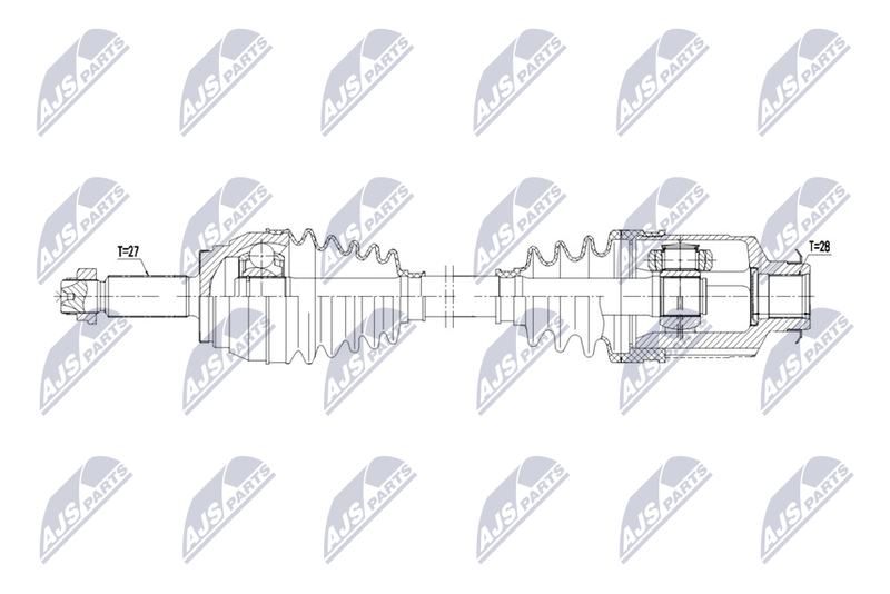 NTY hajtótengely NPW-KA-406