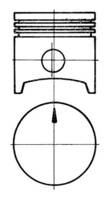 Product Image - Zuiger - 91322731 - KOLBENSCHMIDT