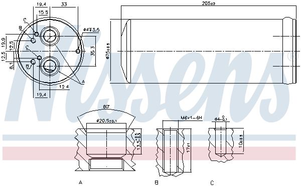 NISSENS 95352 Dryer, air conditioning