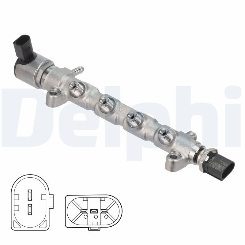 Delphi High Pressure Fuel Rail 28387789