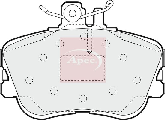 APEC Brake Pad Set, disc brake PAD805