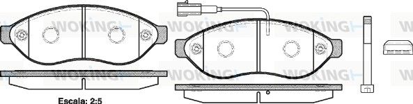 Колодки тормозные, задние, PEUGEOT Boxer, 2.0-3.0, 06-