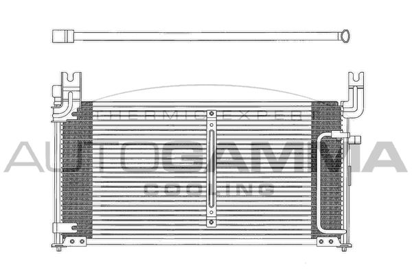 AUTOGAMMA kondenzátor, klíma 102791
