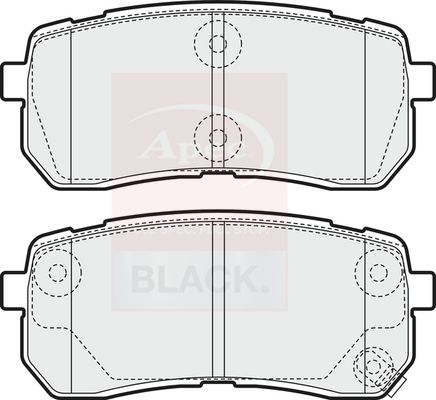 APEC Brake Pad Set, disc brake PAD1581B