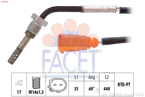 FACET Sensor, uitlaatgastemperatuur 22.0276