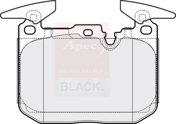 APEC Brake Pad Set, disc brake PAD1907B