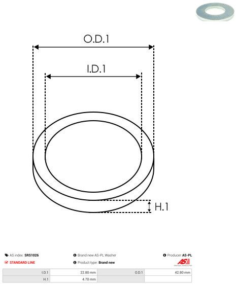 Remondikomplekt, generaator, AS-PL SRS1026