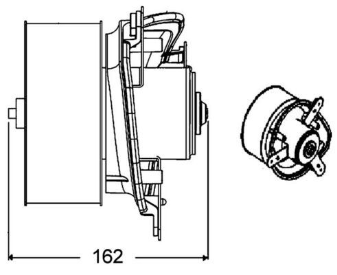 MAHLE AB 275 000P Interior Blower