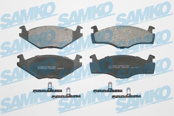 Комплект гальмівних накладок, дискове гальмо, Samko 5SP591