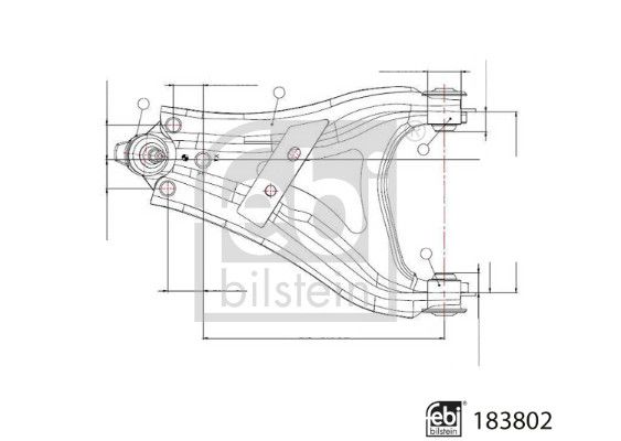 FEBI BILSTEIN lengőkar, kerékfelfüggesztés 183802