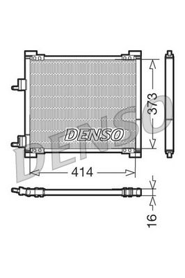 DENSO kondenzátor, klíma DCN10015