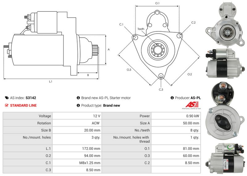AS-PL S3142 Starter