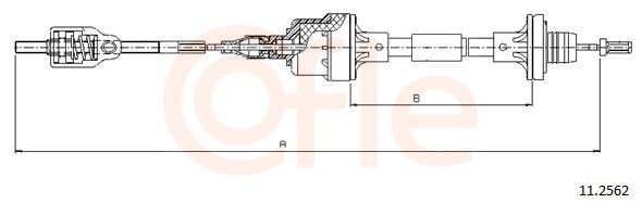 Тросовий привод, привод зчеплення, Cofle 11.2562