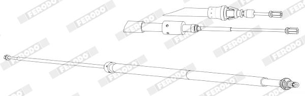 FERODO Trekkabel, parkeerrem FHB432963