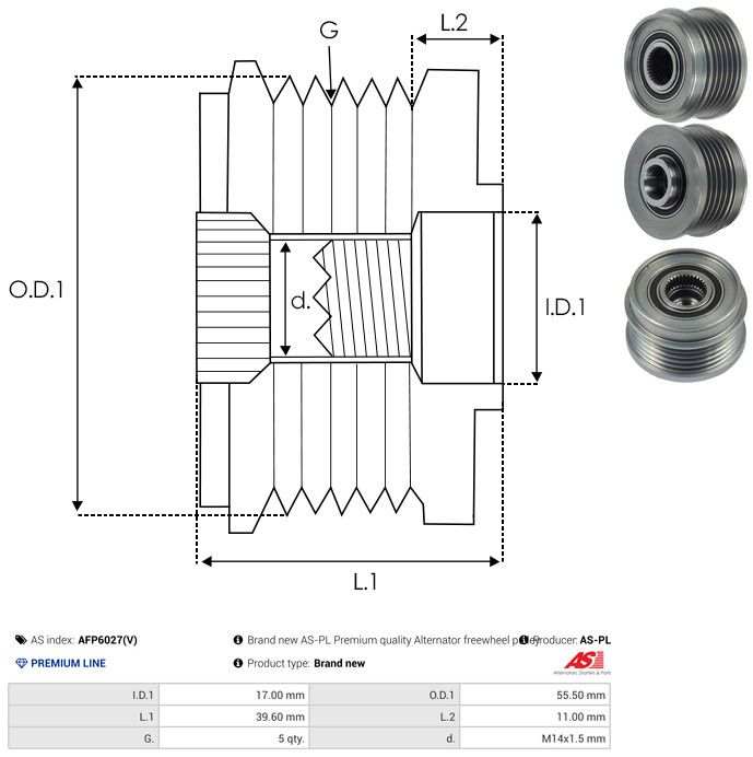 Generaatori vabakäik, AS-PL AFP6027(V)