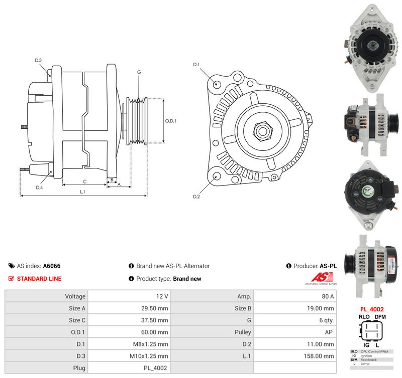 Generaator, AS-PL A6066