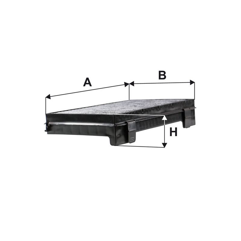 Cabinefilter met actieve kool past: DAF CF, XD, XDC, XF II, XFC, XG, XG+  TATRA PHOENIX 09.11-