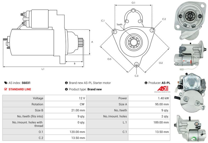 AS-PL S6031 Starter