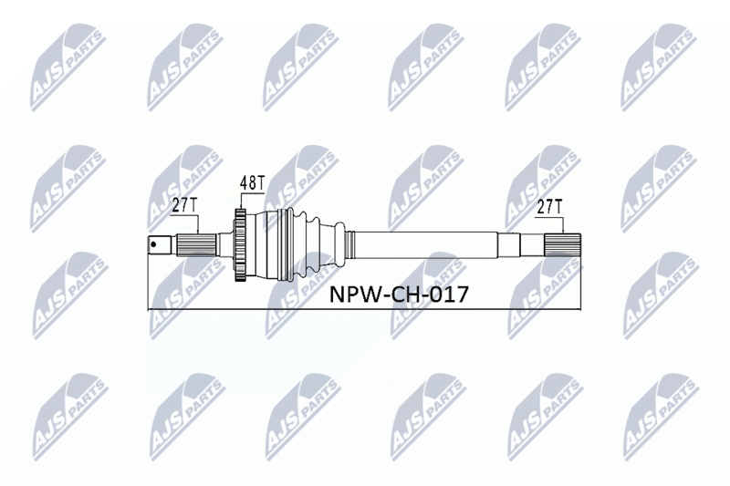 NTY hajtótengely NPW-CH-017